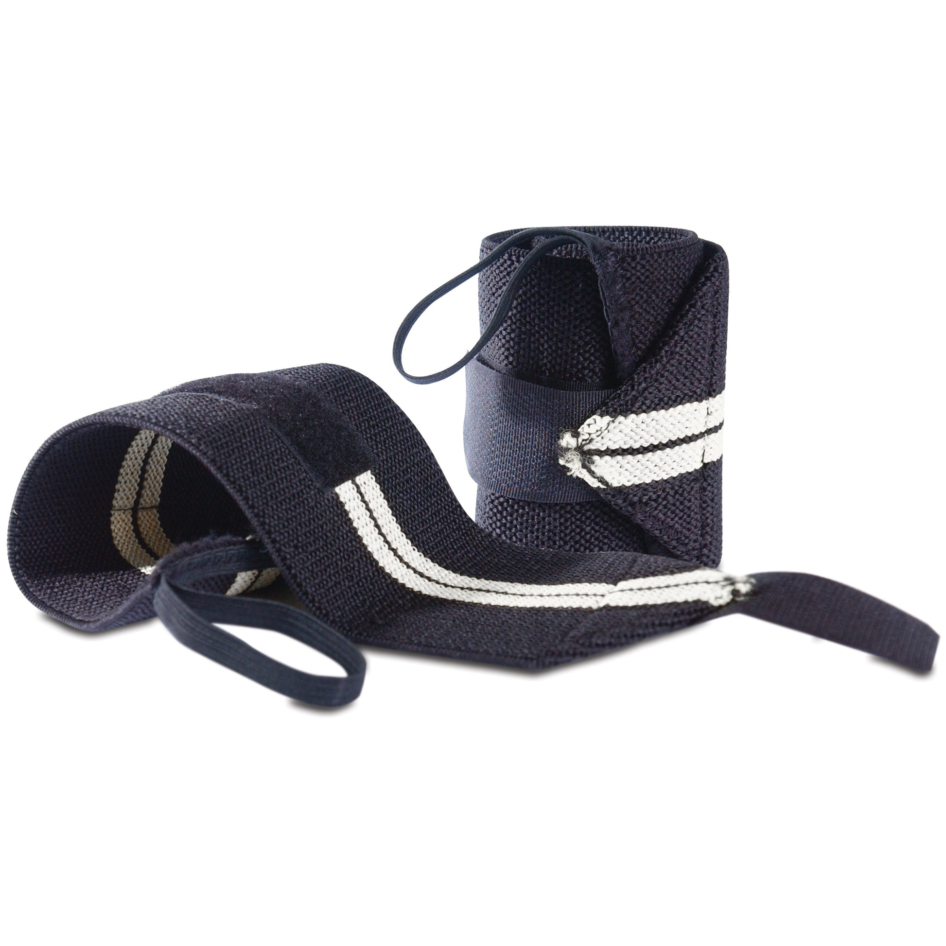 Professional Fitness Weight Lifting Wrist Wraps with Thumb Loops - Pair