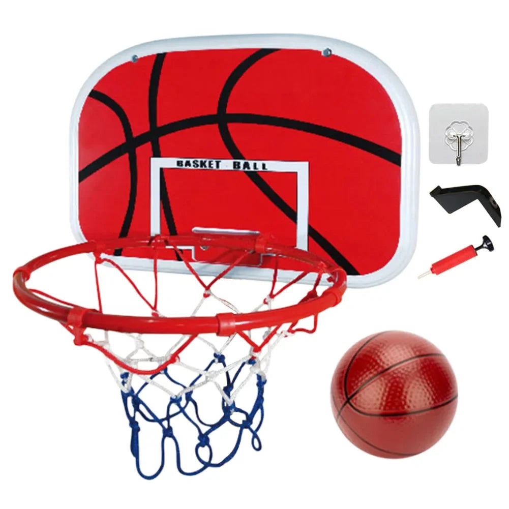 Basketball Goals with Ball and Pump Mini Basketball Hoop Adjustable Basketball Hoop Set Indoor Outdoor Play for Kids