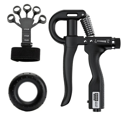 5-120Kg Adjustable Heavy Hand Grip Strengthener Finger Expander Arm Wrist Forearm Trainers Fitness Gripper Exercise for Patient