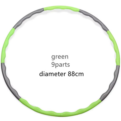 1X 9/8/7 Tubes Yoga Detachable Pilates Hoop Waist Exercise Slimming Sports Hoops Body Building Massage Gym Loss Weight Hoop