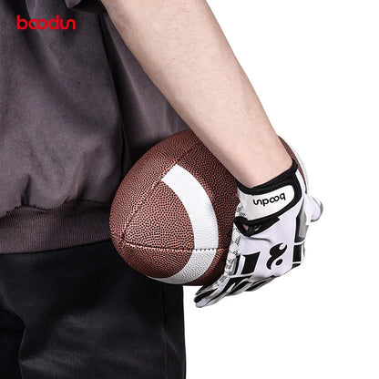 Professional American Goolkeeper Football Gloves for Men Women Non-Slip Breathable Adjustable Rugby Gloves Player Glove